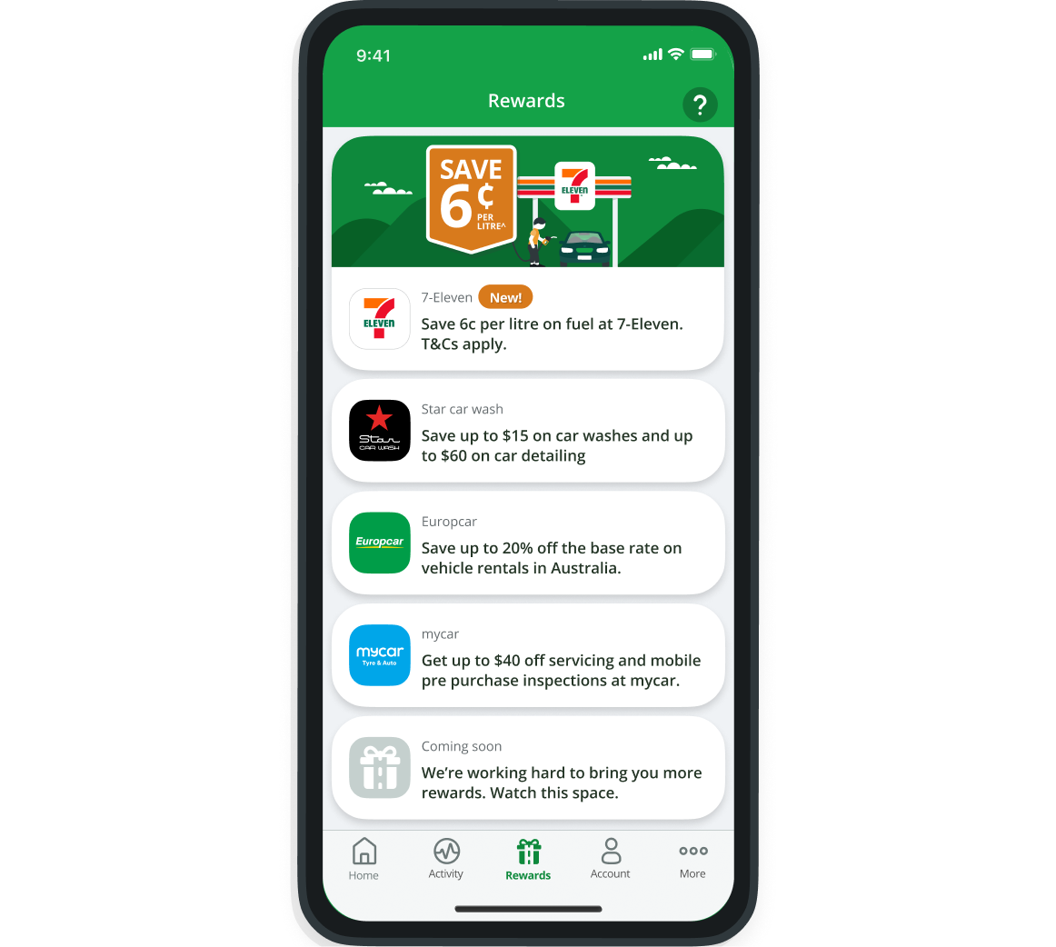 Linkt app displaying rewards tab to enter trip.com competition
