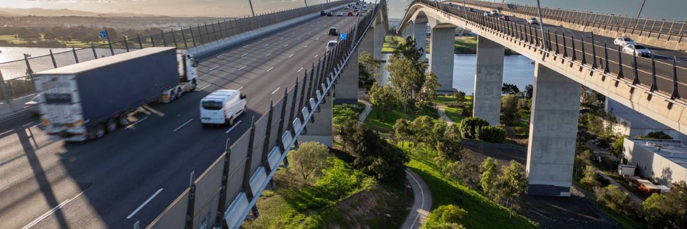 Bridge with traffic
