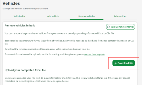 Select bulk upload