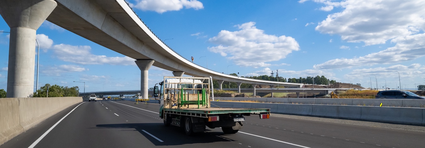 Truck on the M7 road